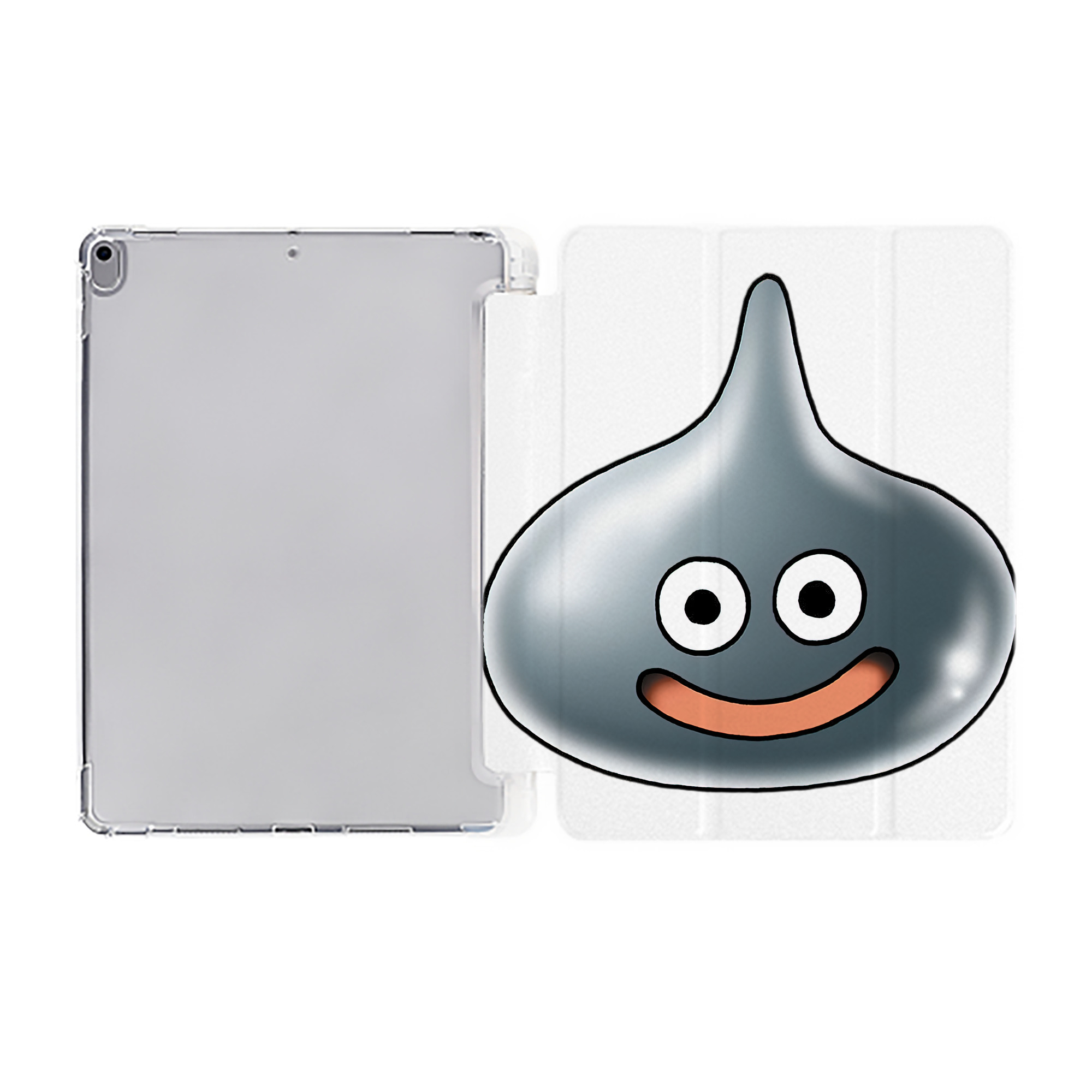 （画像用） ドラゴンクエスト Doragon Kuesuto Dragon Quest IPad ケース ペン収納付き 三つ折りスタンド PUレザー×シリコン 対応機種9.5/10.5/10.9インチ
